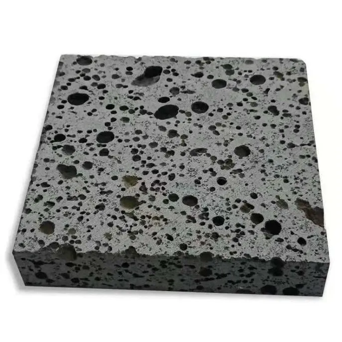 External Wall Decoration Big Lava Rock polished basalt floor tile