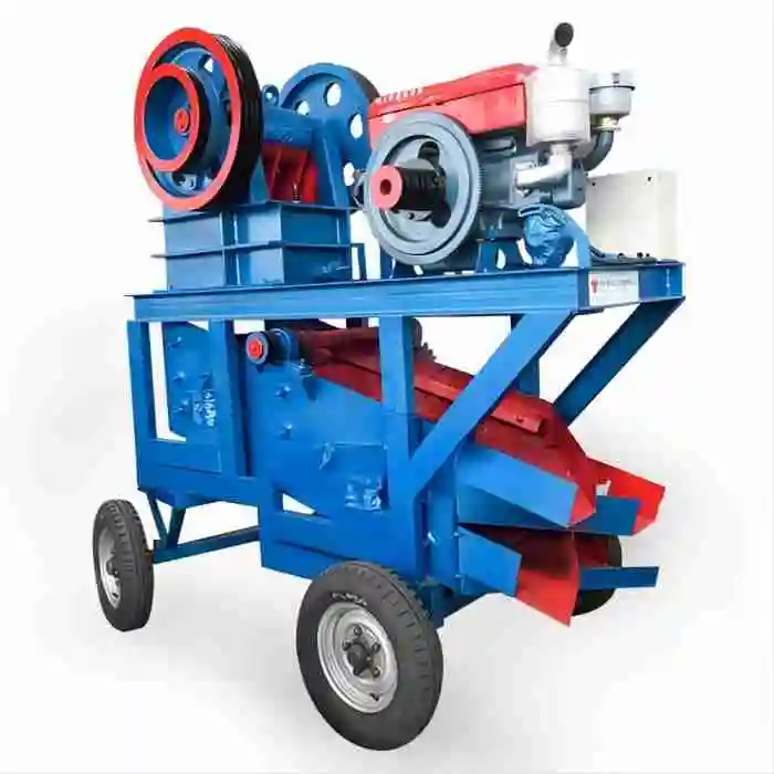 Factory Direct Sale PE250X400 Portable Mobile Diesel Jaw Crusher With Vibrating Feeder And Conveyor Gold Mining Crusher Price