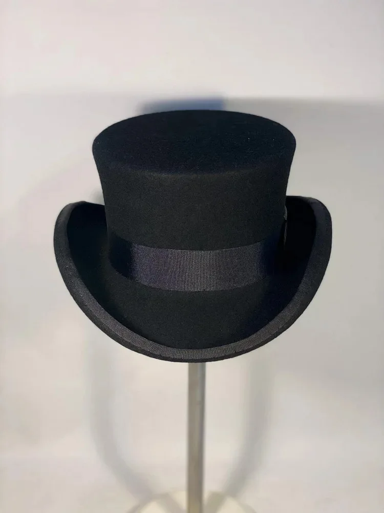 ready to ship men fashion retro 100% australia wool felt formal top hat royal top hats
