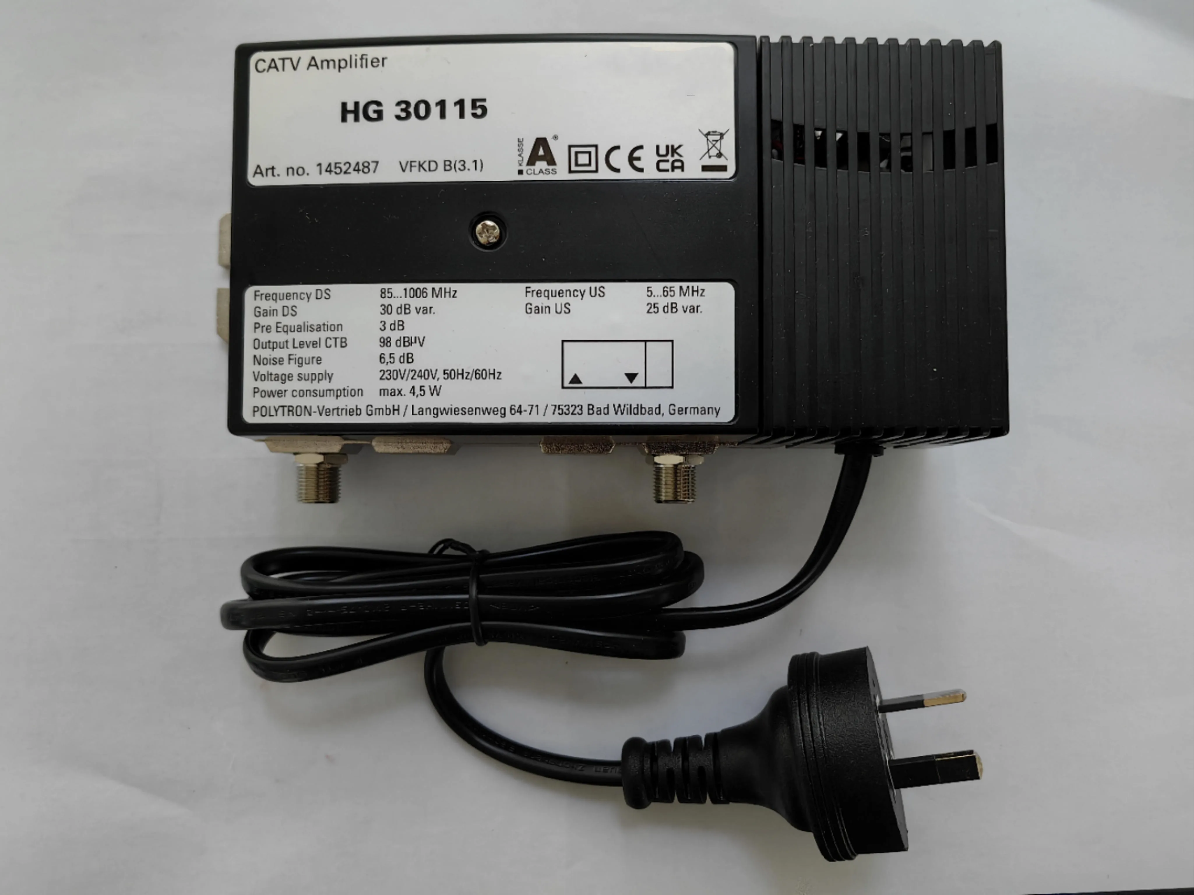 Highfly H30115 Antenna tv professional cable tv 3dB indoor 4.5W 85-1006MHz catv signal amplifier