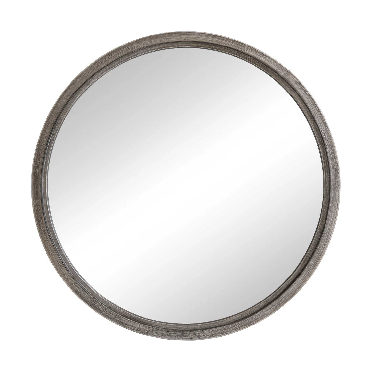 Custom Iron Large Round silver Frame Circle Mounted Bathroom Decor Wall Hanging Mirror