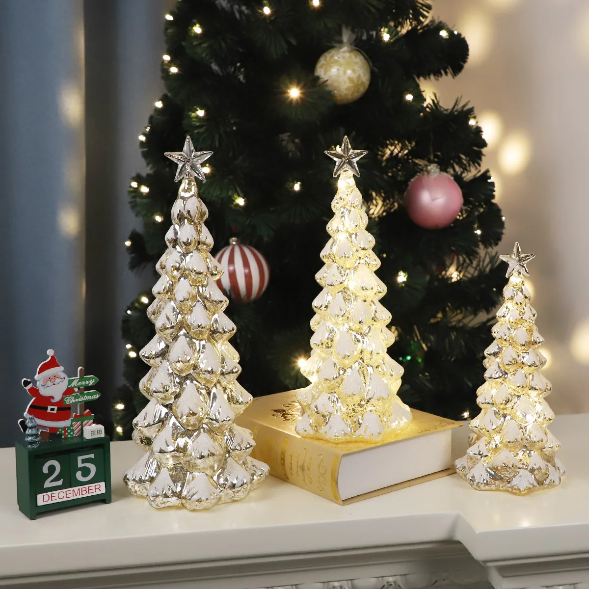 small glass round flat glass christmas ornament luxury christmas trees and decor