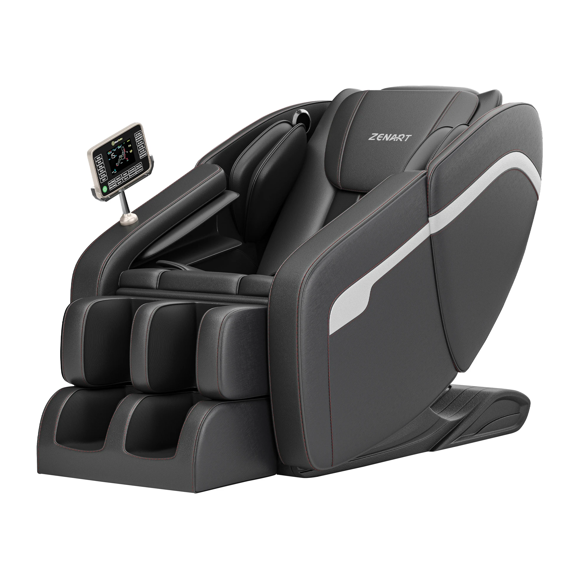 LCD CONTROL full body 8 FIXED POINT ROLLERS rt6910 zero gravity massage chair air massager compression leg heated knee massager