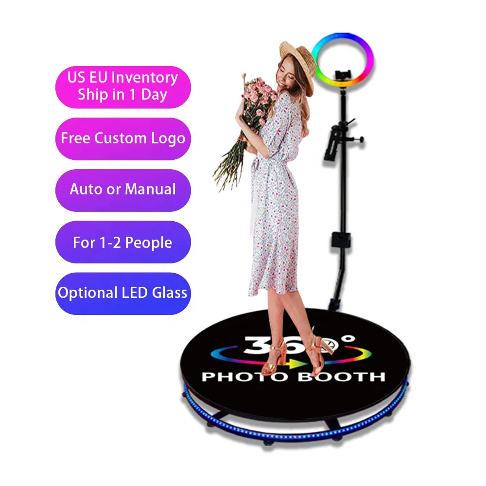 Party Supply Photo Studio Accessories Videobooth 360 Complet Automatische 360 Photo Booth Display for Wedding Events Stage