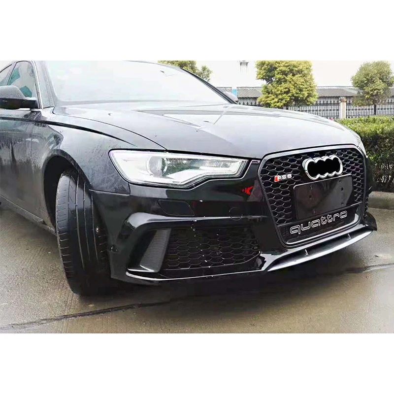 Car auto parts pp bumpers for Audi A6 C7 2012-2015 upgrade RS6 model with front bumper rear bumper A3 A4 A5 A6 A7