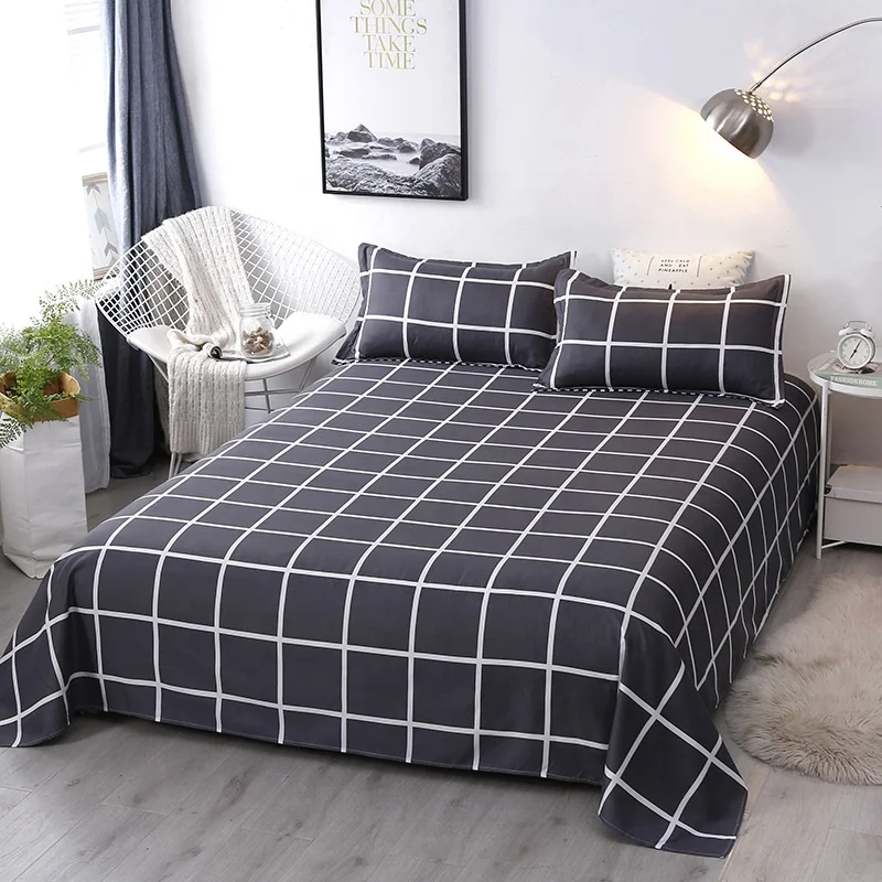 Bedding Set Wholesale Bed Sheet Set China Manufacture Stock Polyester Children Woven Simple 100% Polyester 40 Wearable 2 Pcs