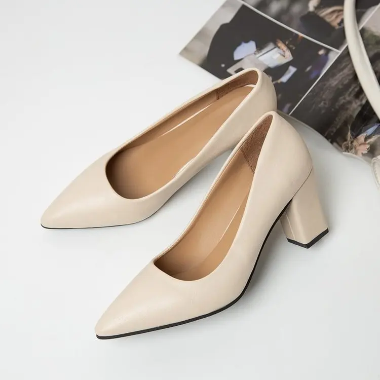 Hellosports Wholesale pointy toe ladies pumps heel shoes dress shoes for woman shoes high heels