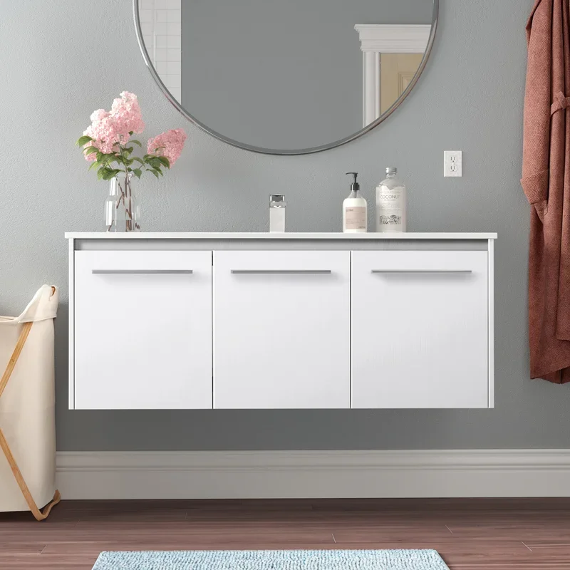 Three-door bathroom cabinet