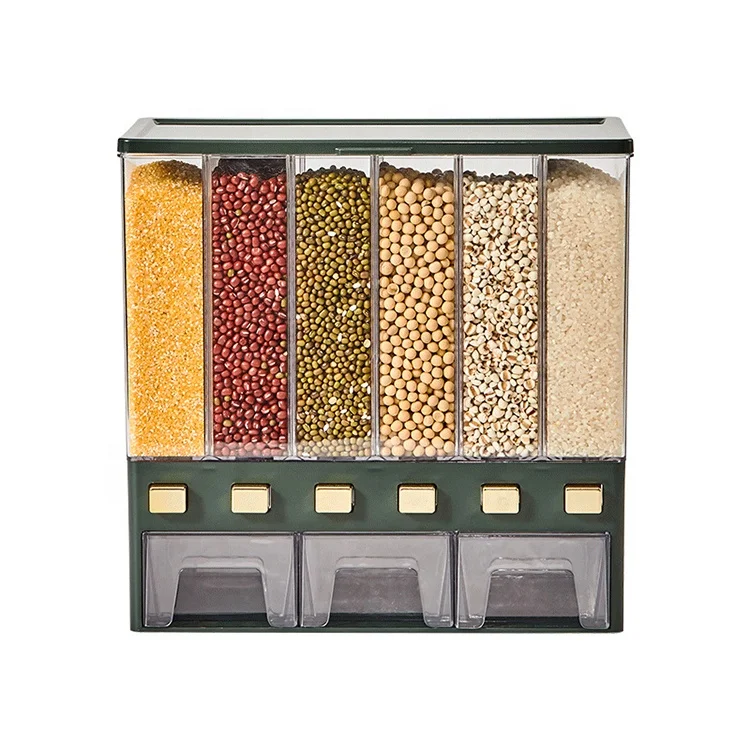 Household Separation Classification Compartment Insect-Proof Moisture-Proof Sealed Grain Rice Granary Bucket