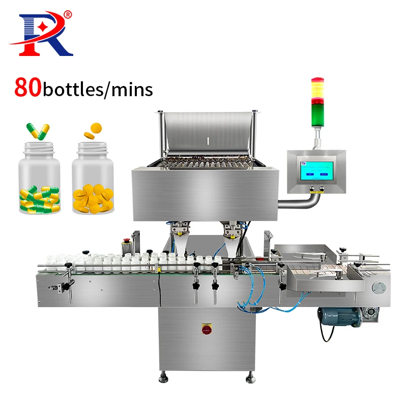 Pharmaceutical Automatic Electronic Tablet Counting Machine Auto Capsule Counting Bottling Machine