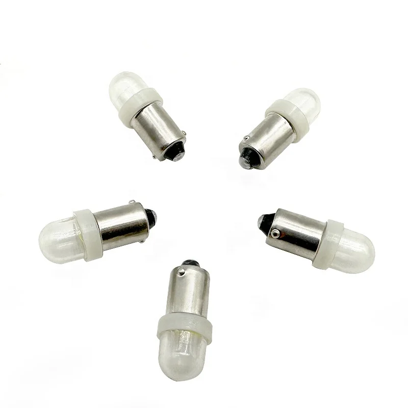 ADT OEM Bayonet anti ghosting 2 Leds 2835 SMD with diameter 10mm clear hat ac 6.3V BA9S #44 Cold White Pinball Machine Lamps