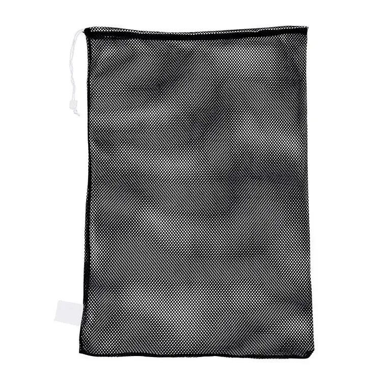 Factory Cheap Sports Mesh Equipment Bag Multipurpose Nylon Drawstring Sack With Lock Bag