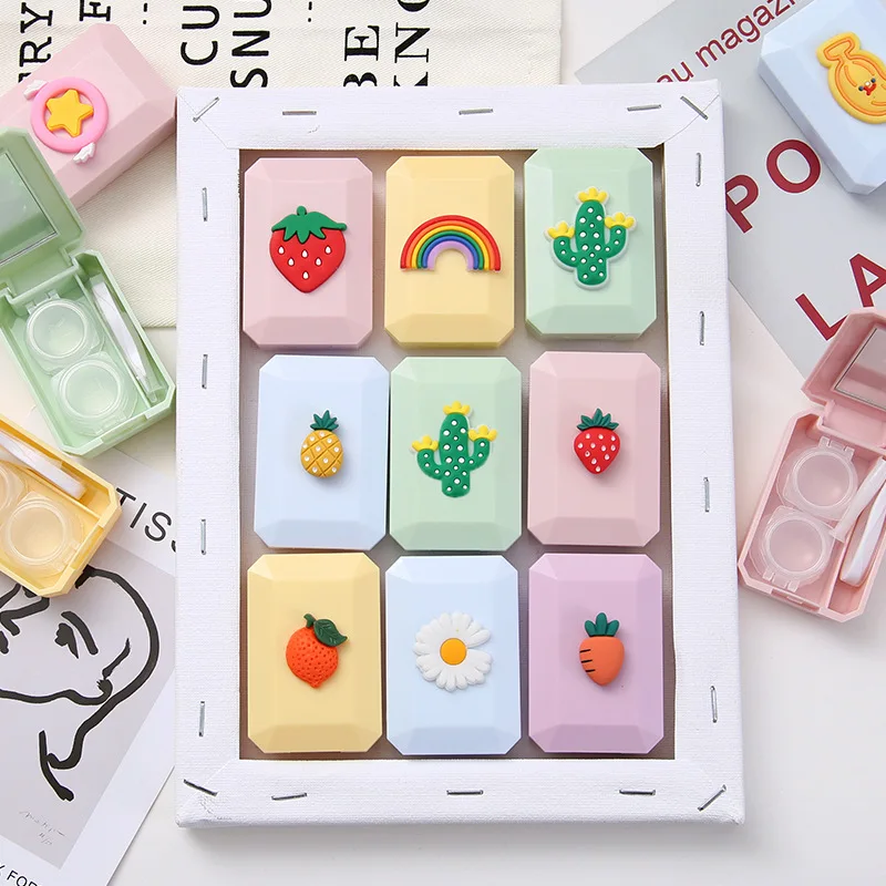 Cartoon Girl Contact Lens Case Qute Contact Lens Packaging Box