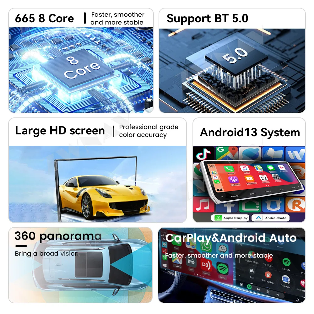 ZWNAV 13.6 Inch Carplay For Fourteenth Generation Toyota Crown 2015-2018 Car Radio GPS Navigation Multimedia Display Screen