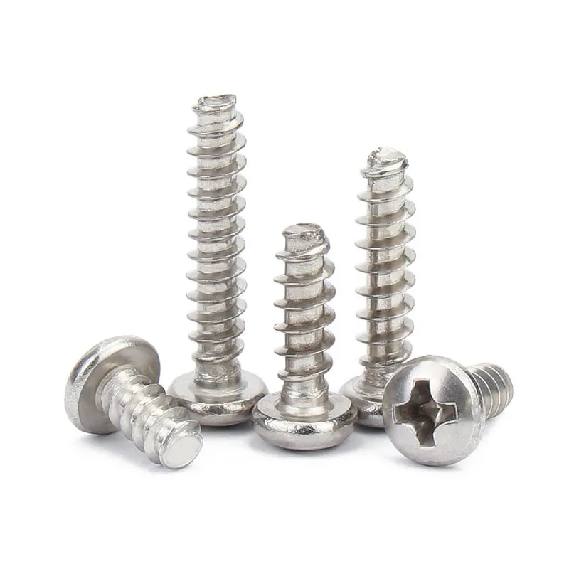 China Customized Screws Stainless Steel 304 316 Cross Pan Head Thread Forming Self Tapping Screws