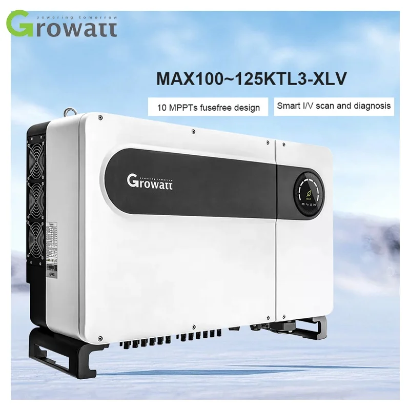 Growatt 100Kw 250 кВт 150Kva ongrid 3 фазы на сетке Солнечный growatts Max100Ktl3Lv инвертор инверсор с перекрестной шнуровкой 110Kw 250Kw инвертировать