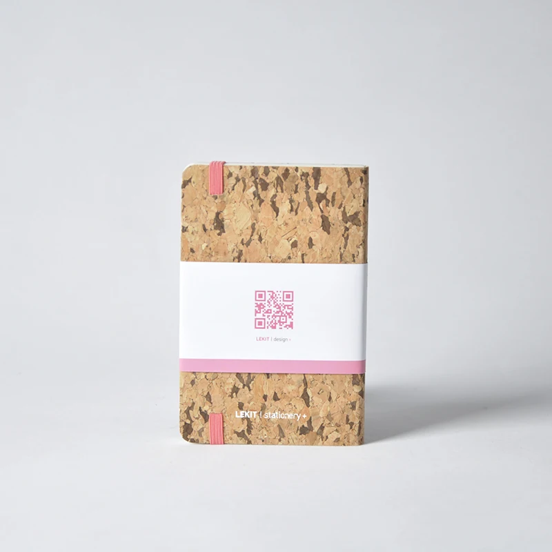 Factory Direct Soft Cover Wooden Cork PU leather Custom Journals A5 Notebooks Customizable Journal Notebook