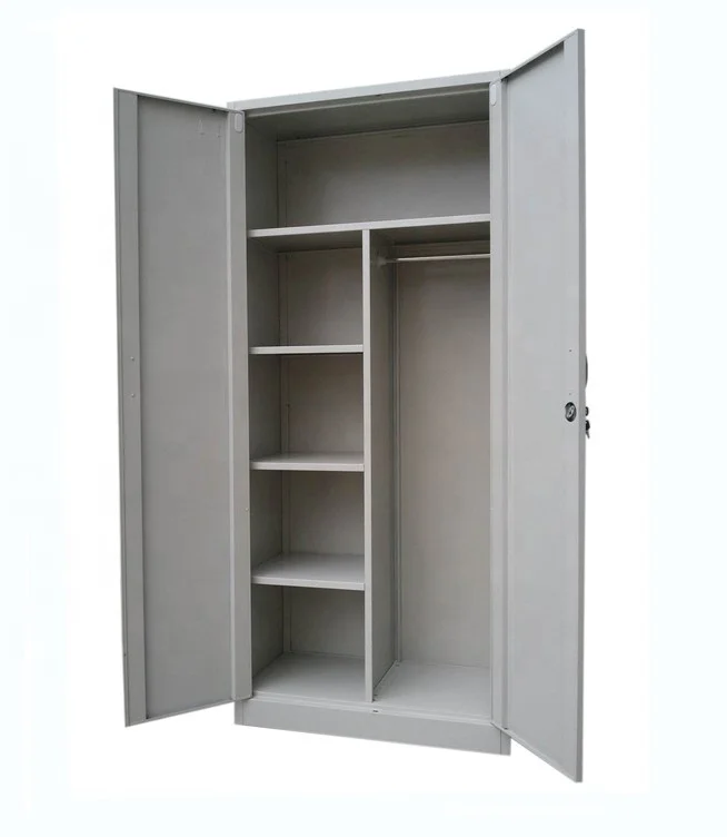 Cheap Knock Down Metal Work Place Iron Storage Wardrobe Cabinet