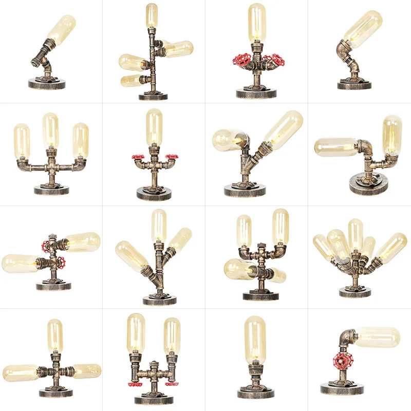 American Industrial Style Retro Steampunk Water Pipe Pendant Light Lamp for Cafe Loft Restaurant Bar