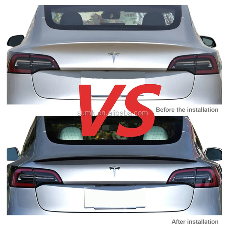 
Performance Real Carbon Fiber Spoiler modification parts for tesla model 3 