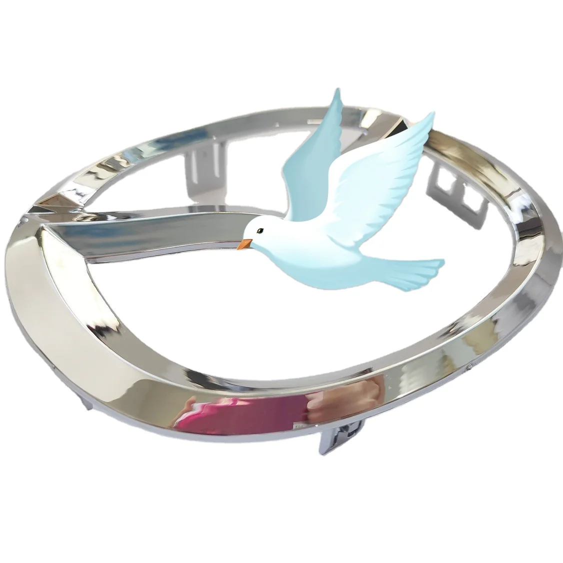 Factory Direct Sale 140*110mm Car Emblem Best Chrome 4 Pins On Backside Car Logo For Car Decoration