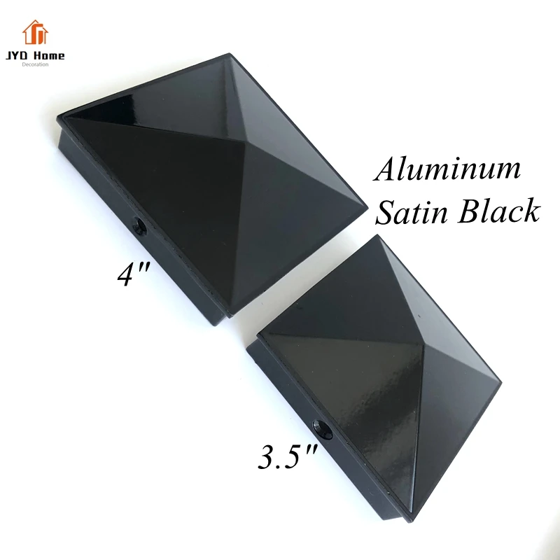 Decorative Die Casting Aluminium Caps with Lips Fixed with Set Screws for Pence and Staircase Post