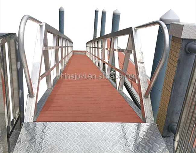 customization design galvanized steel gangway ladder ramp for pontoon boat dock port boarding