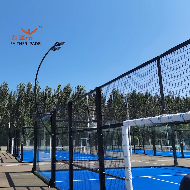 Leading Padel Courts Source Factory Panoramic Paddle Tennis Court Padel Courts To Tennis Clubs and Sports Clubs