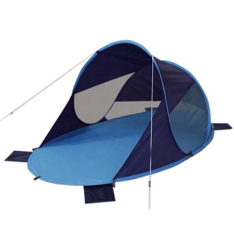 Pop Up Lightweight Sun Shelter 2-Person Portable Beach Tent UPF Water Resistant Beach Shade with Carry Bag