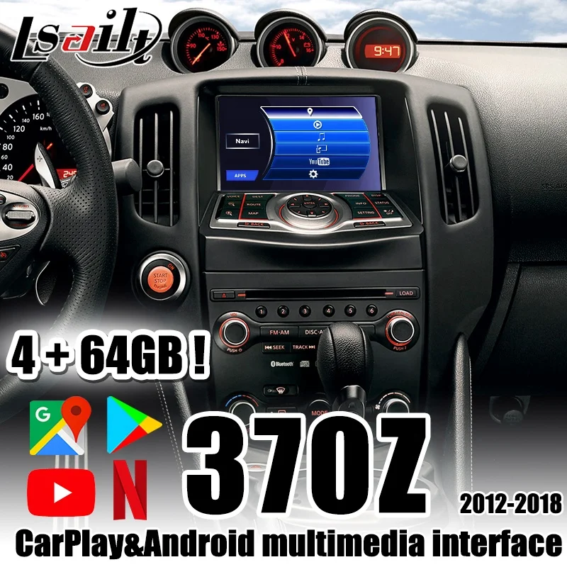  4 ГБ PX6 Lsailt CarPlay и Android мультимедийный интерфейс включает YouTube Netflix магазин Google play для Nissan патруль 370Z