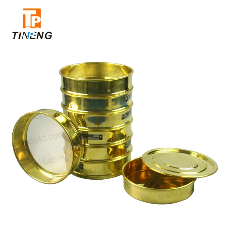 Test Sieves Partical Analysis Sieve Brass Woven Wire Mesh Perforated Plain Weave Lab Sieving 200mm TPH02/TPSO2 CN;HEB TP