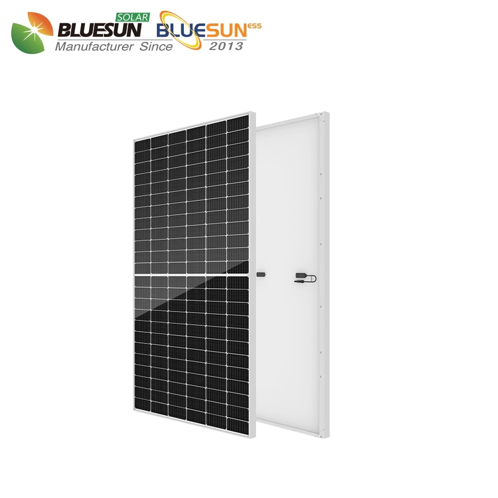 Bluesun solar panels eu 550w 560w 570w 580w 590w 600w solar panel 182mm half cut mono CE TUV certified solar pv panels