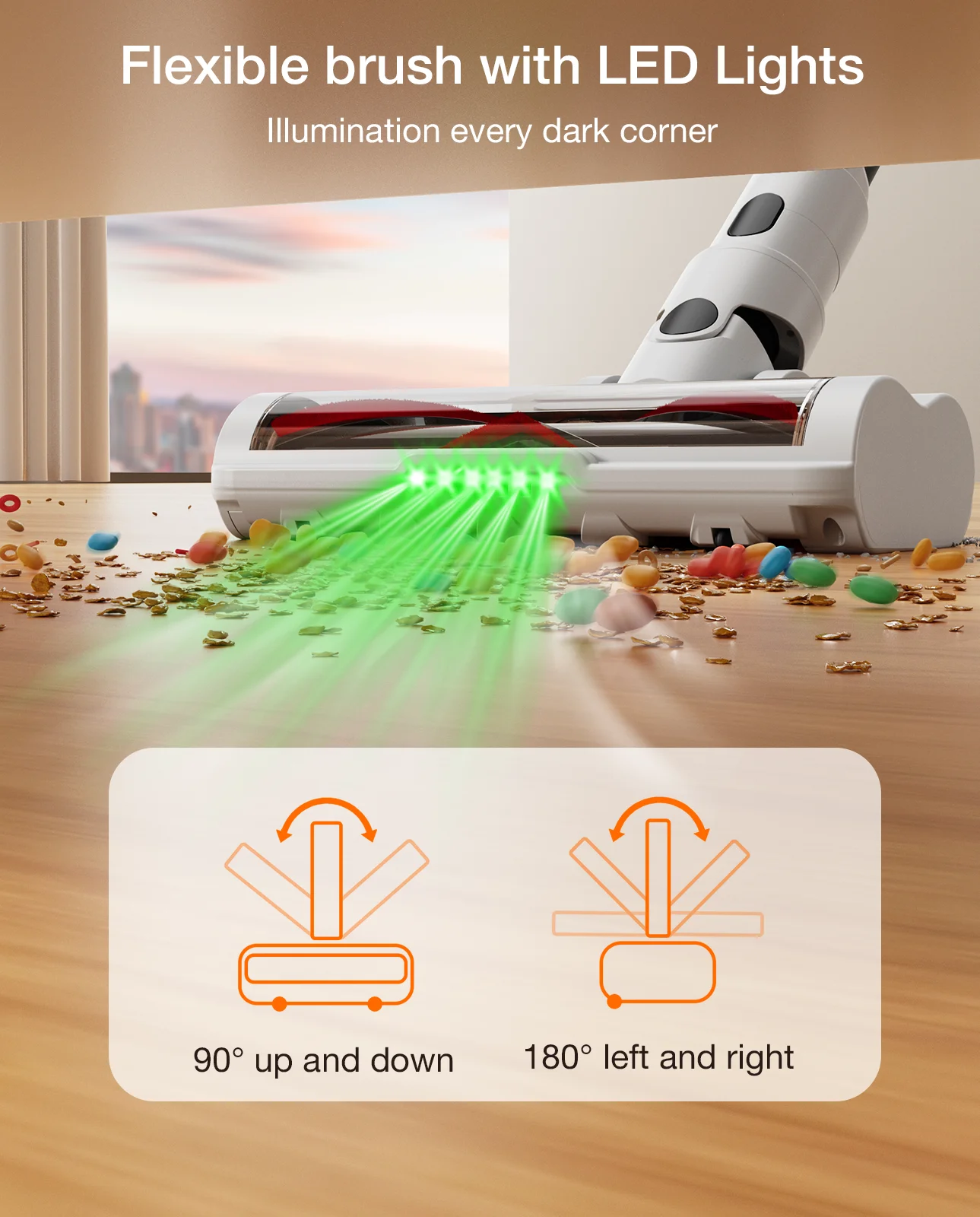 Moosoo S5Mate Portable Cordless Vacuum Cleaner Stick Vacuums Cordless Vacuum Cleaner 80000 Rpm High-Speed