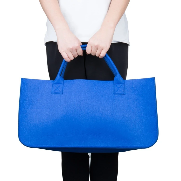 Felt Laundry Packaging Bag Modern Foldable Big Felt Shopping Bags