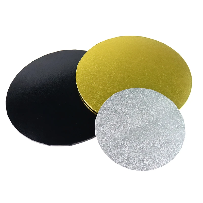 wholesale mini gold white silver 8in cake board drum 5mm 7mm mdf cake bases boards round 8inch 12inch 14inch cake boards custom