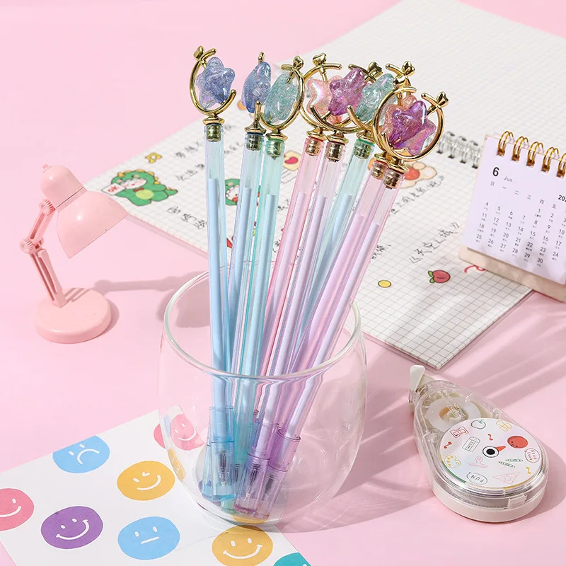 Creative Korean version of the stars magic wand neutral pen students high value small fresh signature pen