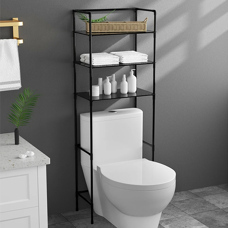 Wholesale multifunction bathroom corner storage rack 3 tier toilet stand shelf rack for save space