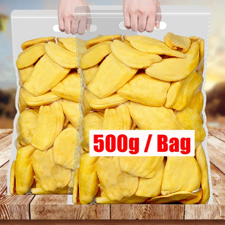 OEM оптовая продажа 500 г пакет VF Хрустящие Jackfruit чипы закуски сухофрукты еда консервированные фрукты