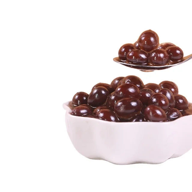 Doking 0.85kg popping boba milk tea hot sell  best Red Bean popping boba  bubble tea tapioca pearls