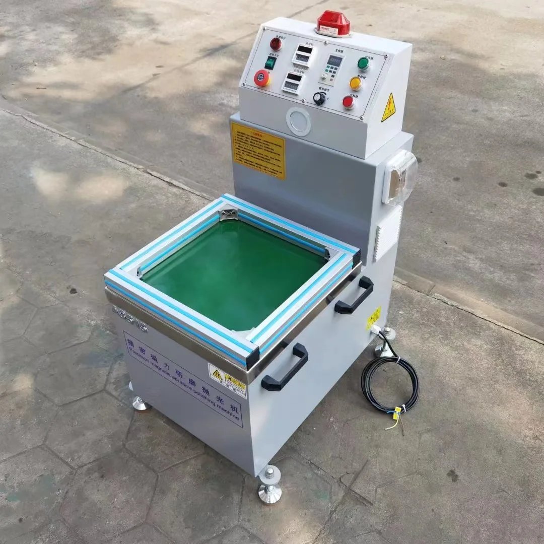 Magnetic polishing machine for metal surface polishing and rust removal