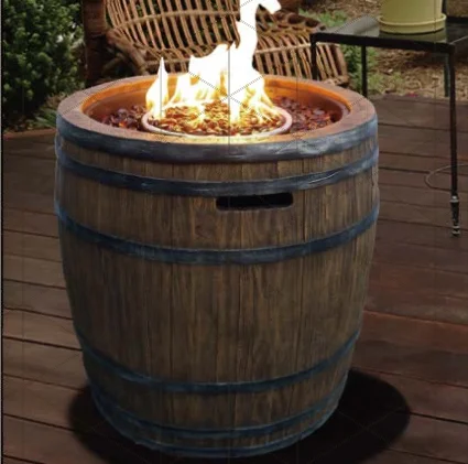 Heizung Gas Burning Fire Pit Outdoor Propane Gas Burning MGO Fire Pit Bonfire Smokeless Fireplace Heater Chimenea Furnace