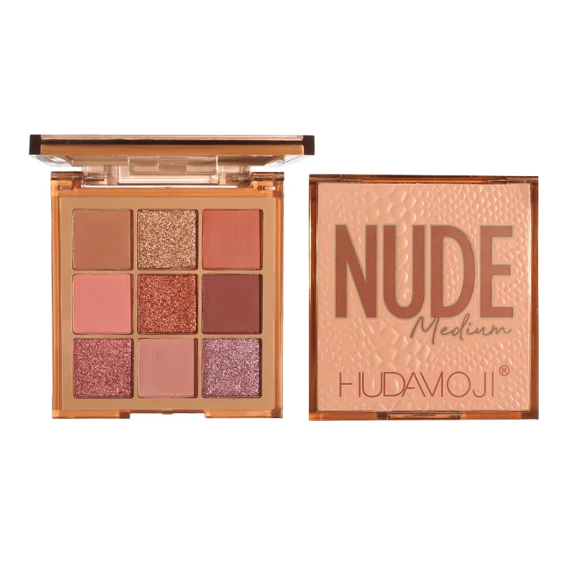 wholesale 9 color natural organic eye shadow pink eyeshadow tray maquillaje sparkly eyeshadow palette