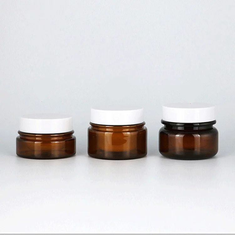 OEM ODM Private Label HDPE double wall  jars eye cream hand cream round cosmetic packaging jar