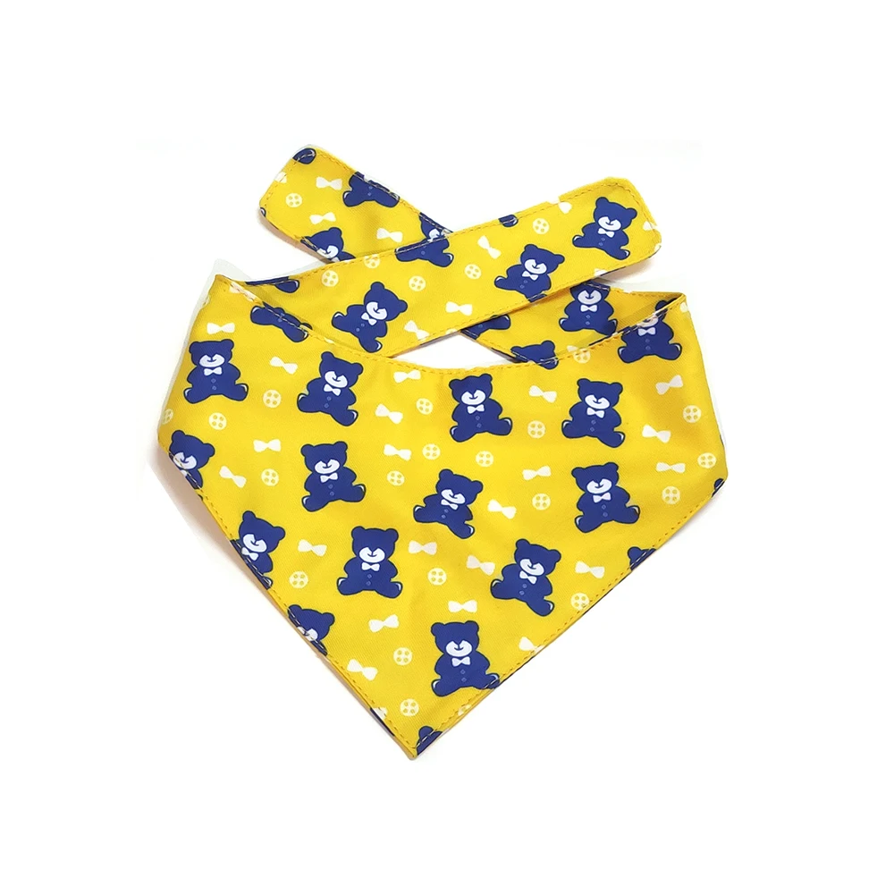 Cotton Graphic Printed Bandana Dog All seasons Dog Bandana Logo Pets Scarf for Puppy and Cat