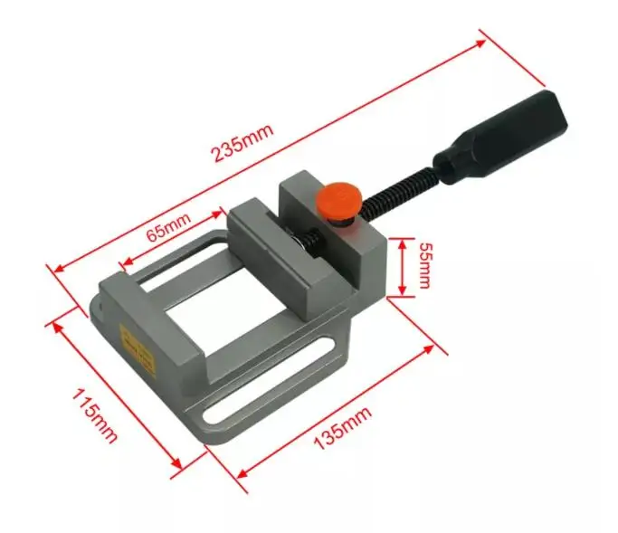 Woodworking Clamp Tool Aluminum Alloy Vice Milling Machine Bench Drill Vise Fixture