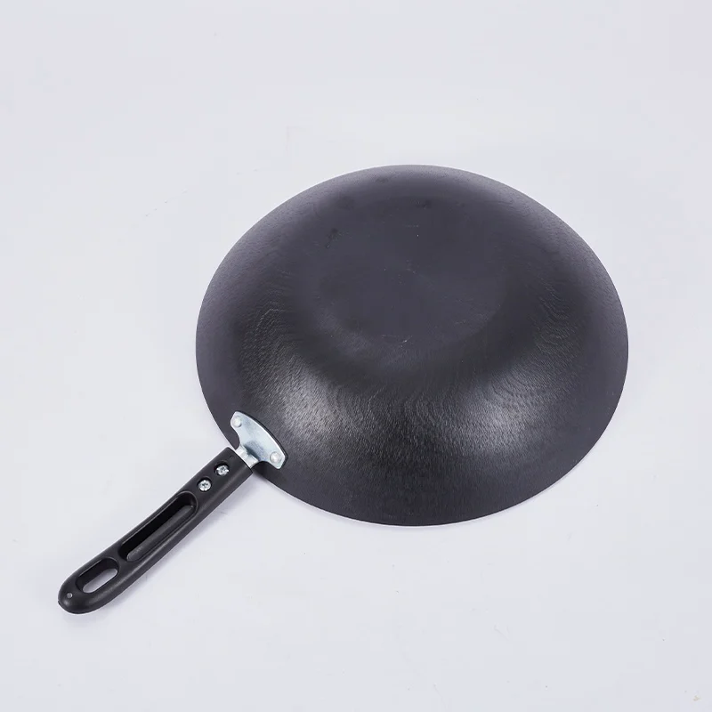 
Wok cast iron wok household pig iron stir-fry uncoated thick frying pan wok gas cooker induction cooker 