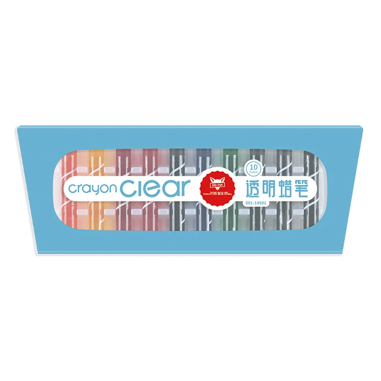Good Quality Safe Non-toxic Clear Colorful Crayons Washable for Kids, Student, Painting