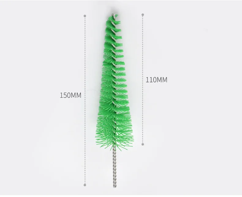 General Instrument Tube Brushes Decorative Christmas Tree Shape with single wire loopback brush head