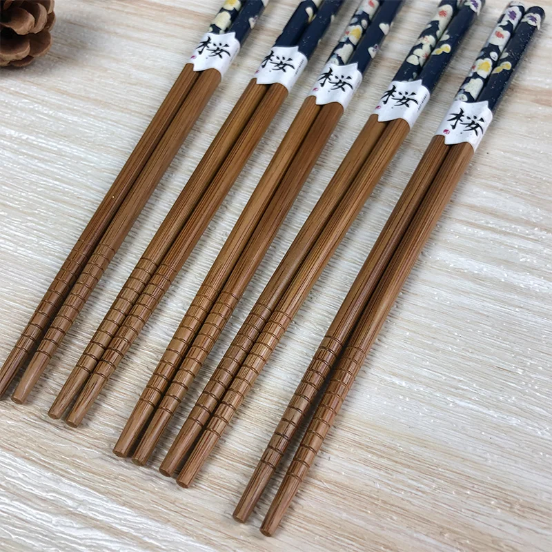 High quality natural long wooden wood buy bamboo disposable chopsticks Japanese sushi chopsticks