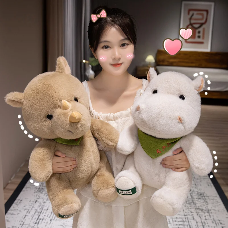 Wholesale Customization Hippo Rhino Plush Stuffed Animal Toy